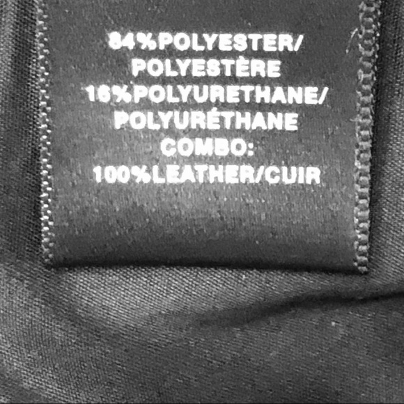 Lafayette Black sheath w/ leather panels. - Picture 6 of 7